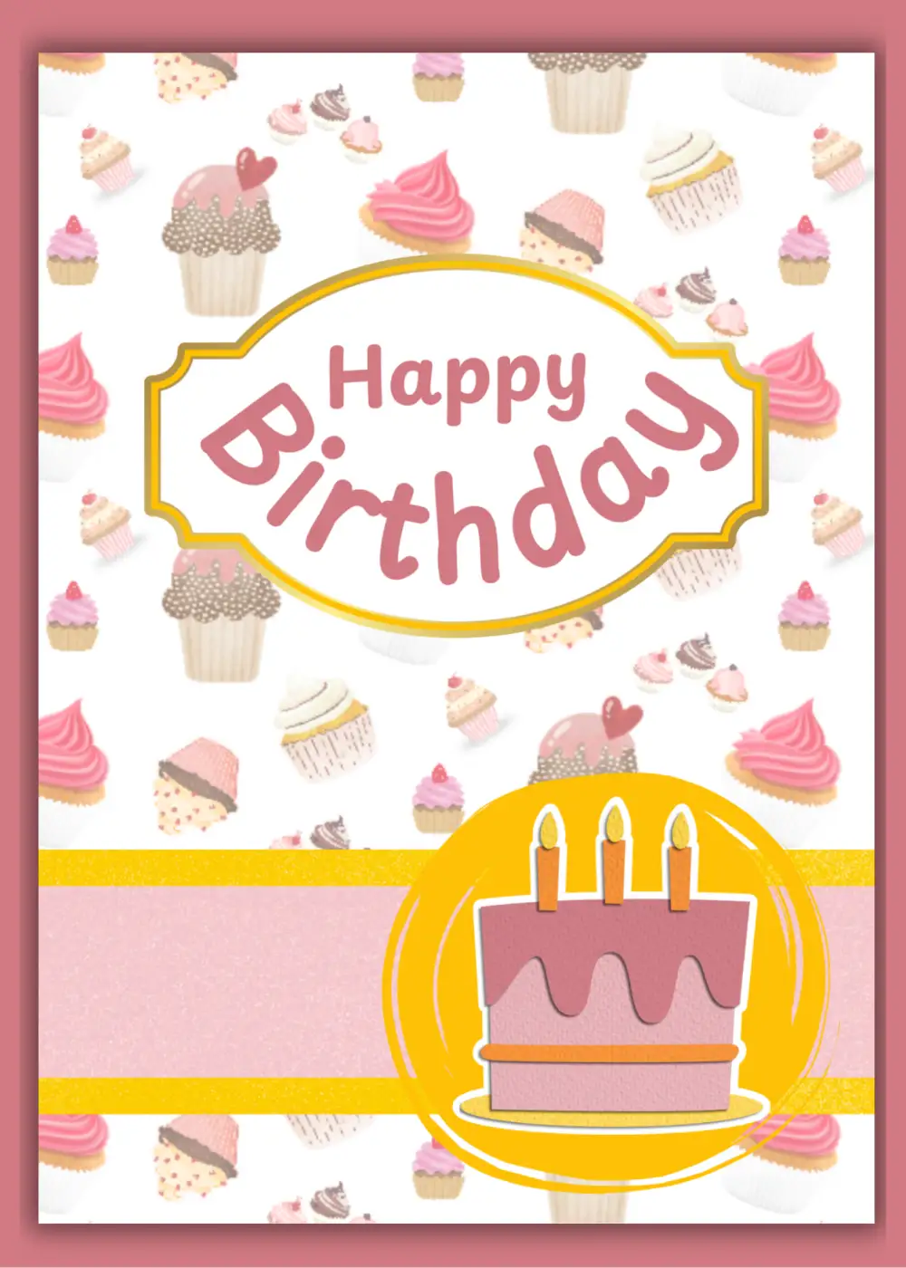 Birthday Cake - Pink